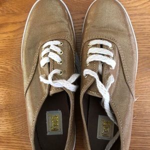 KEDS Gold metallic sneakers